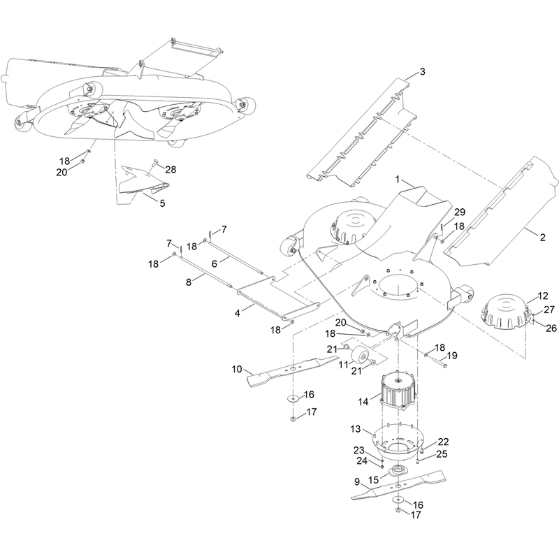 Deck and Blade Assembly