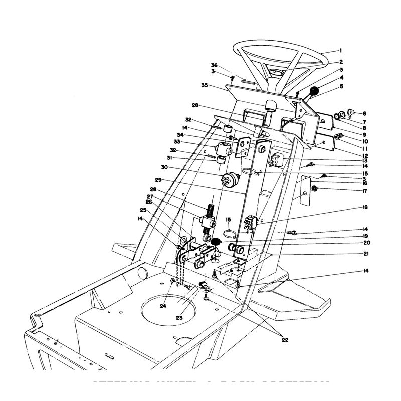 Steering Wheel & Dash Assembly