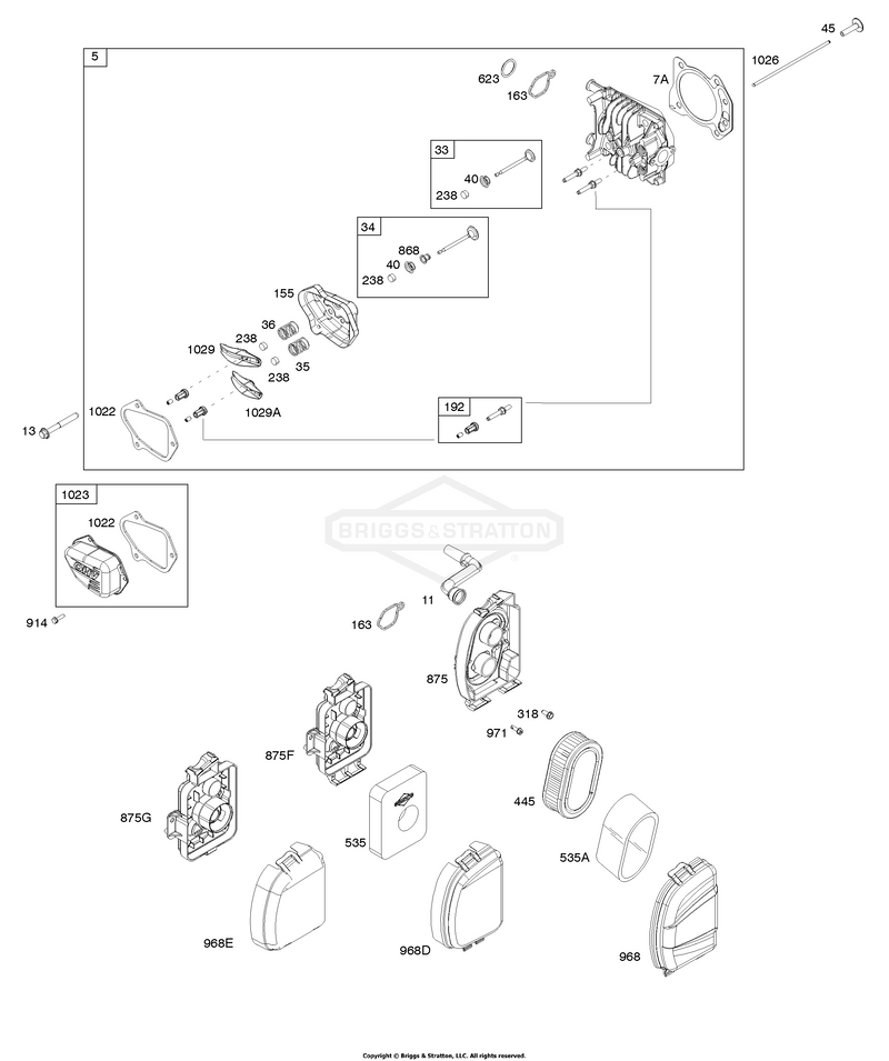 Air Cleaner, Cylinder Head