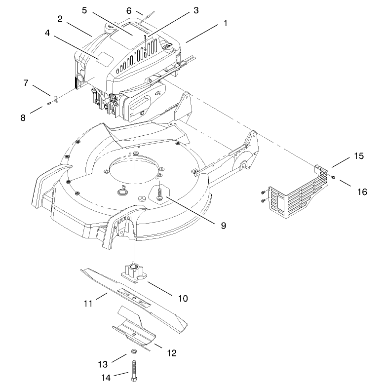 Engine and Blade Assembly