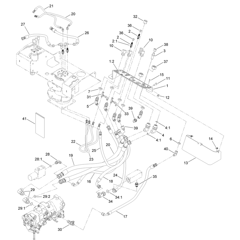 Bulkhead and Hose Mounting Assembly