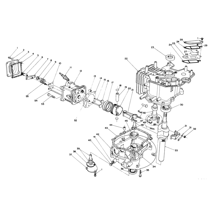 Crankcase Assembly (continued)(engine No. Vm140)