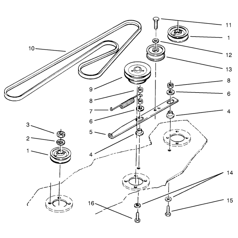 Deck Belt & Pulleys