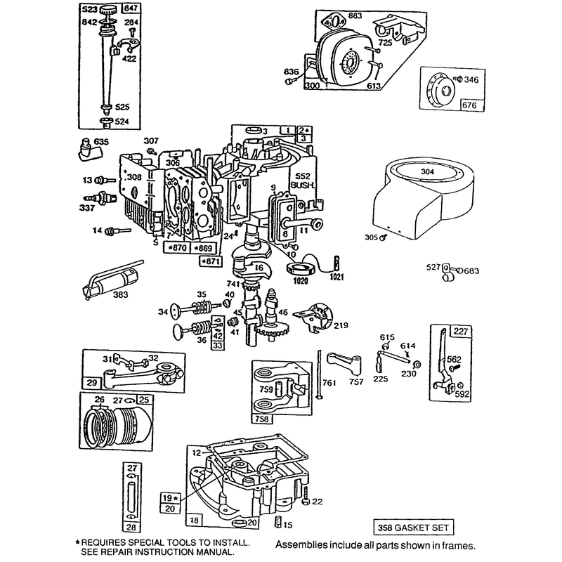 Briggs and Stratton Model No 195707-0121-01