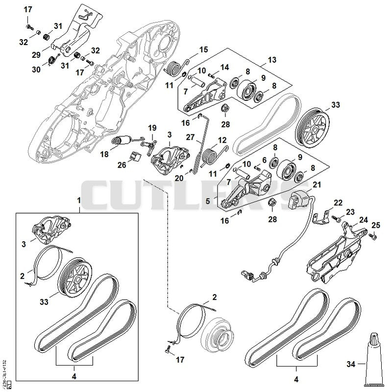 Brake assy.