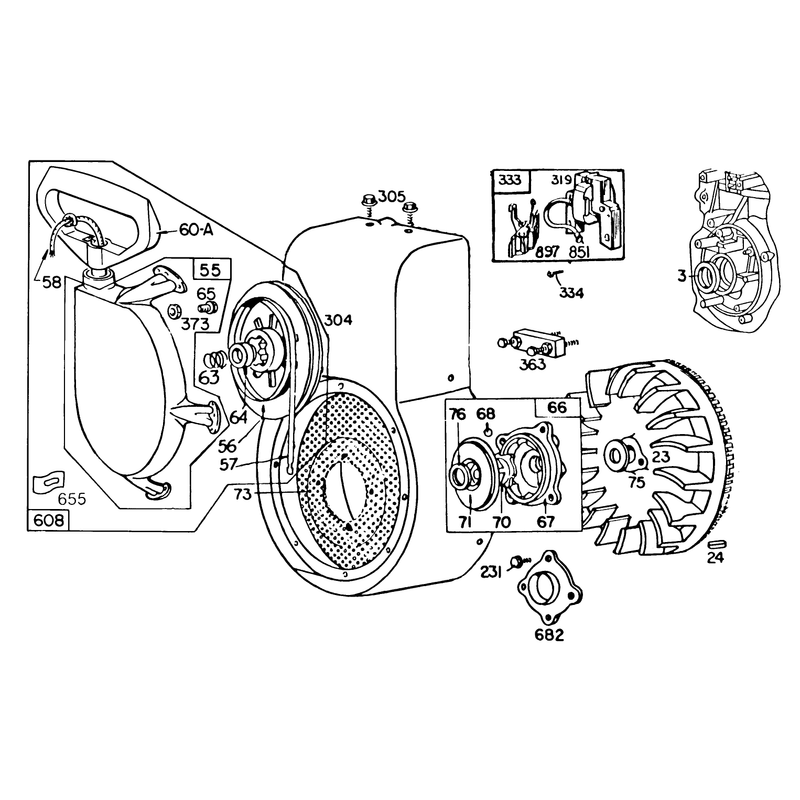 Engine Briggs & Stratton Model No. 252416-0677-01 (continued)