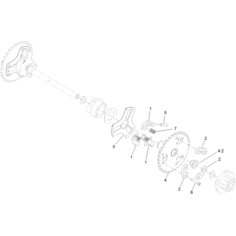 Wheel Clutch Sproket Assembly