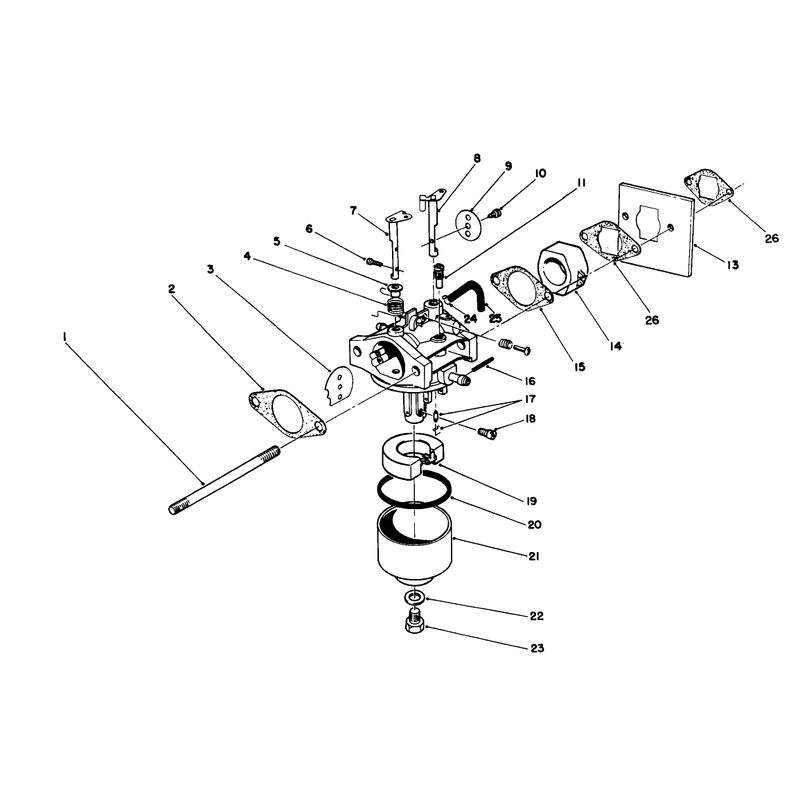 Carburetor Assembly Model No 47pm1-1