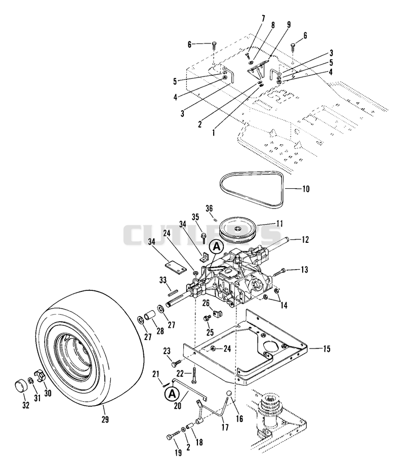 Rear Wheel And Gear Drive