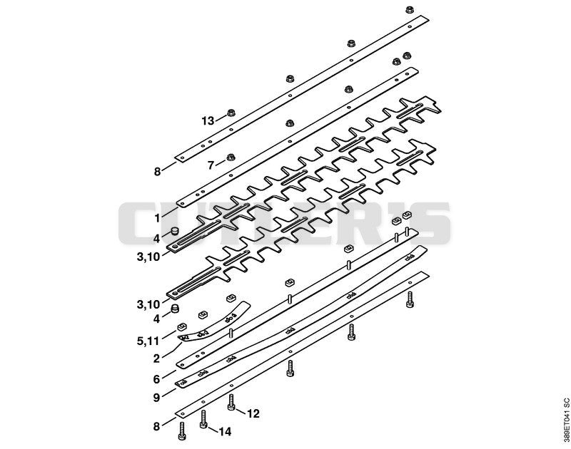 HL Blade 0°, 30°, 0° - 90°