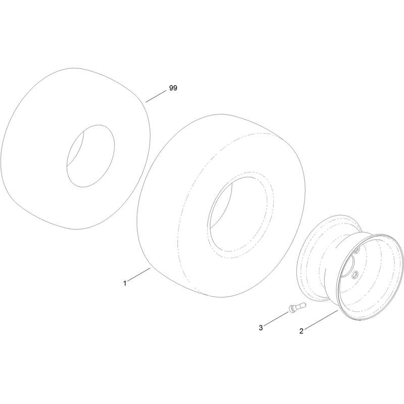 Wheel and Tire Assembly No. 120-5523