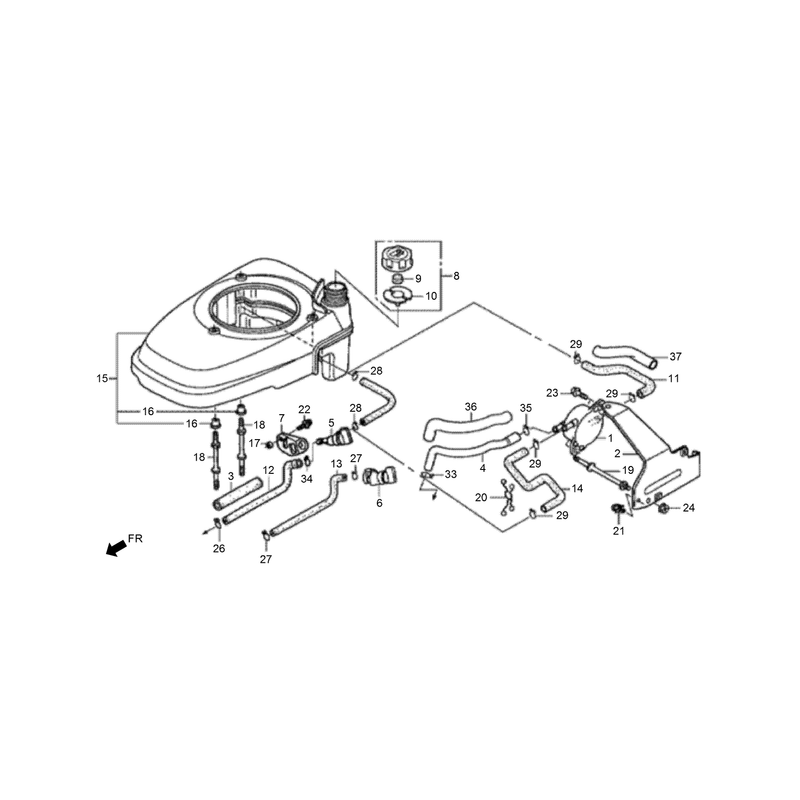 Fuel Tank and Fuel Pump Assembly
