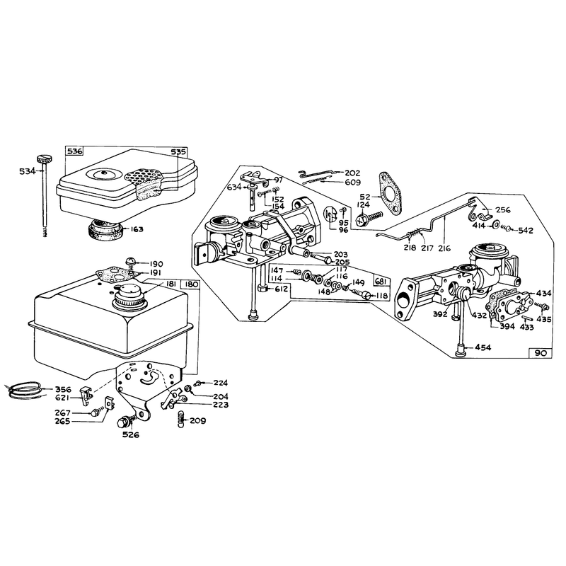 Carburetor Assembly And Parts List