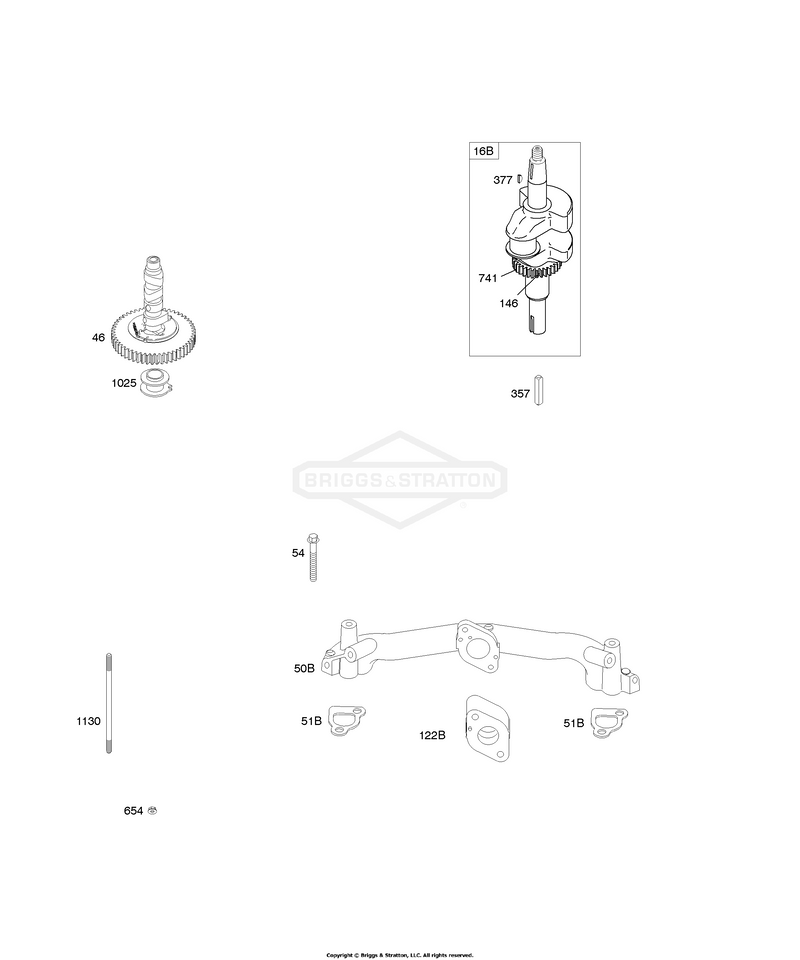 Camshaft, Crankshaft, Intake Manifold