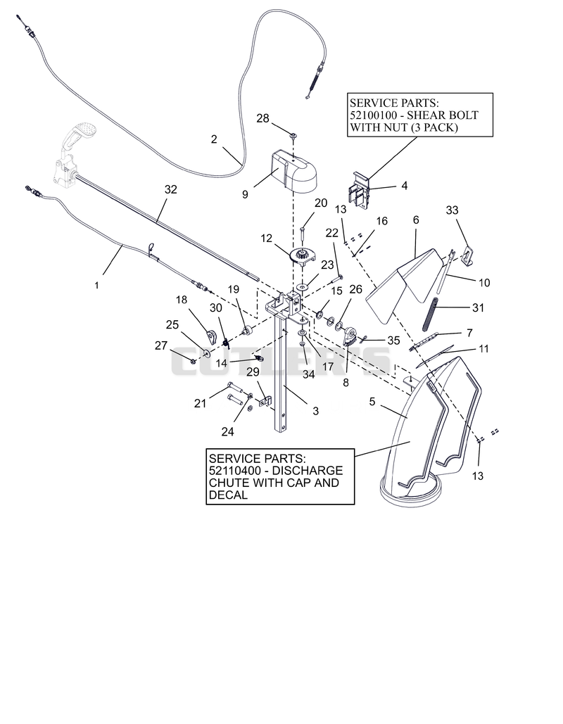 Discharge Chute - Track