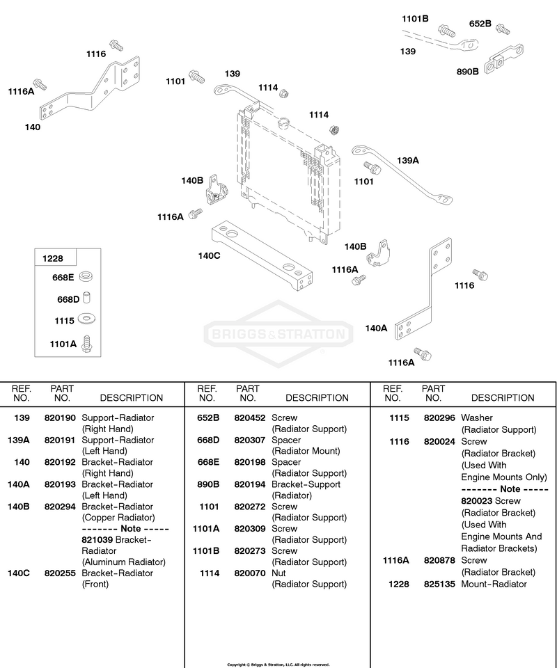 Radiator Mounting Brackets
