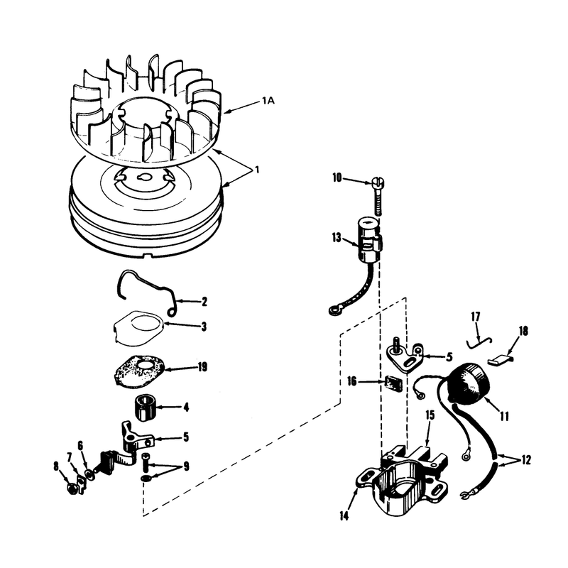 Magneto N0. 610694a (7 H.p. Snowthrower Model No. 38050)