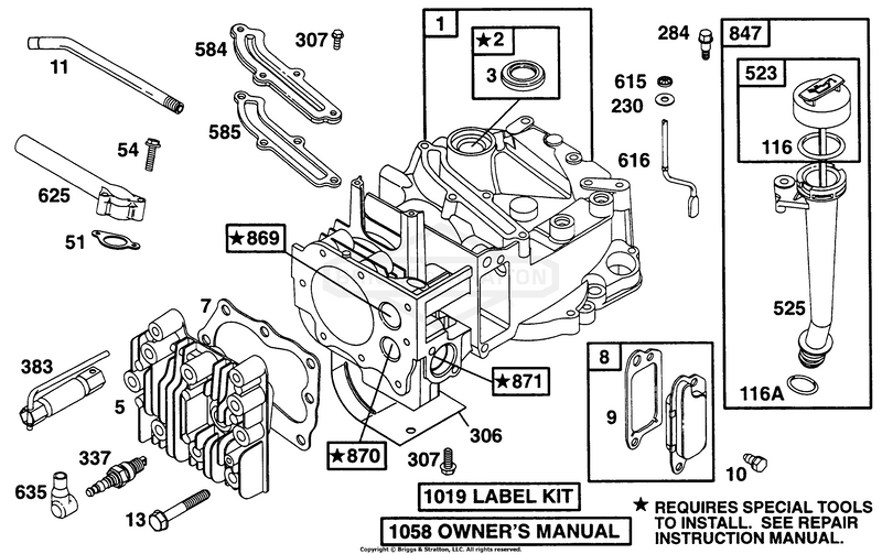 Cylinder, Crankcase Covs