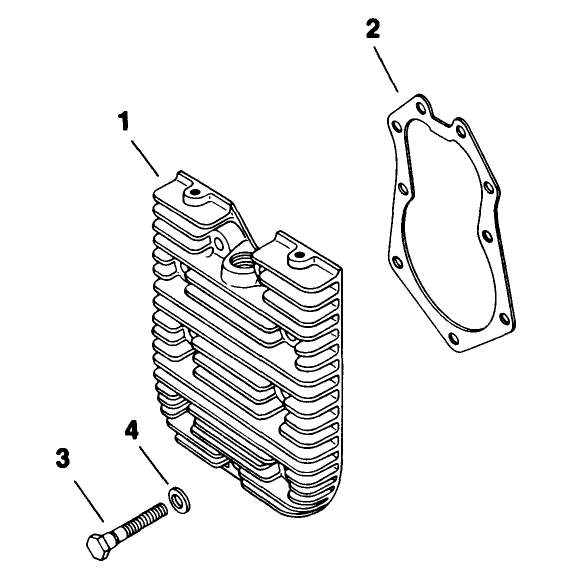 Cylinder Head Engine Kohler Model No M18qs-24615 Continued