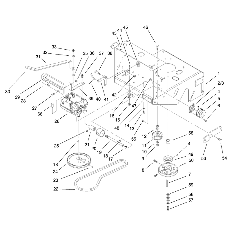Transmission and Drive Pulley Assembly