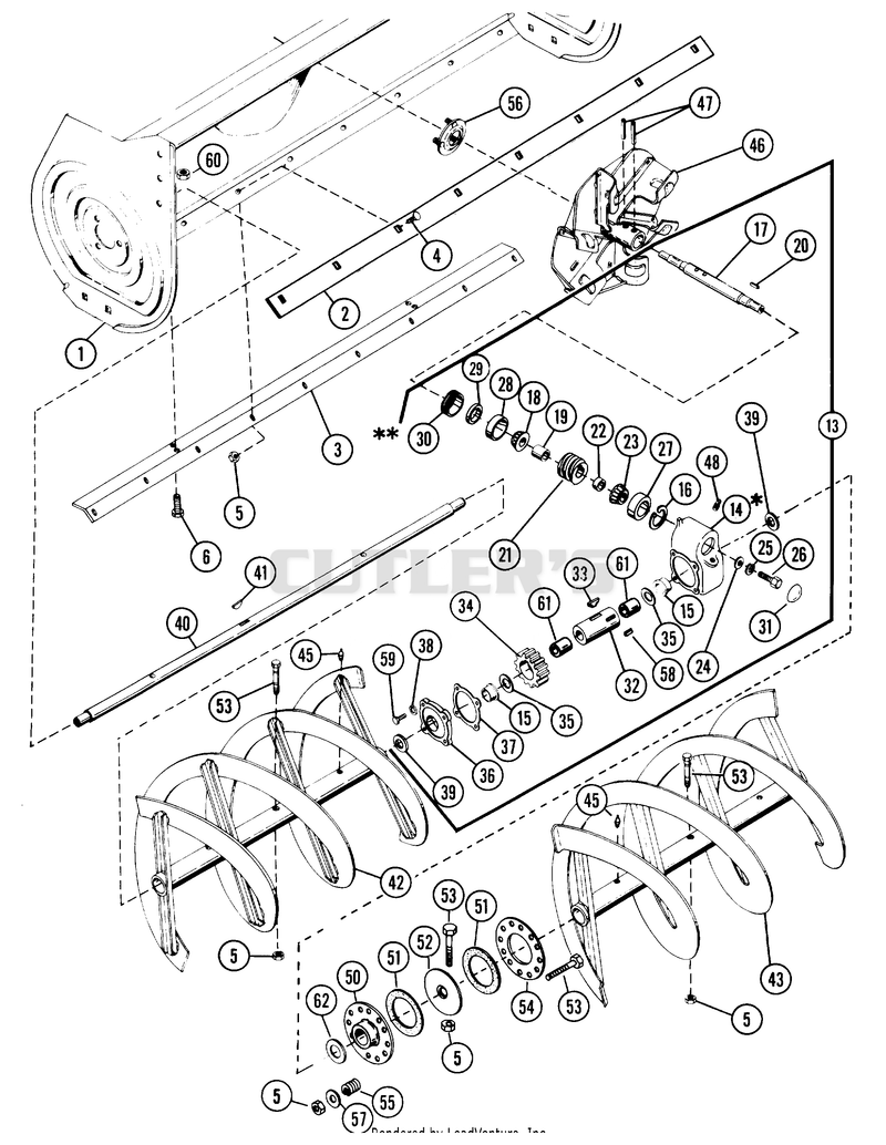 GEARCASE AND RAKE