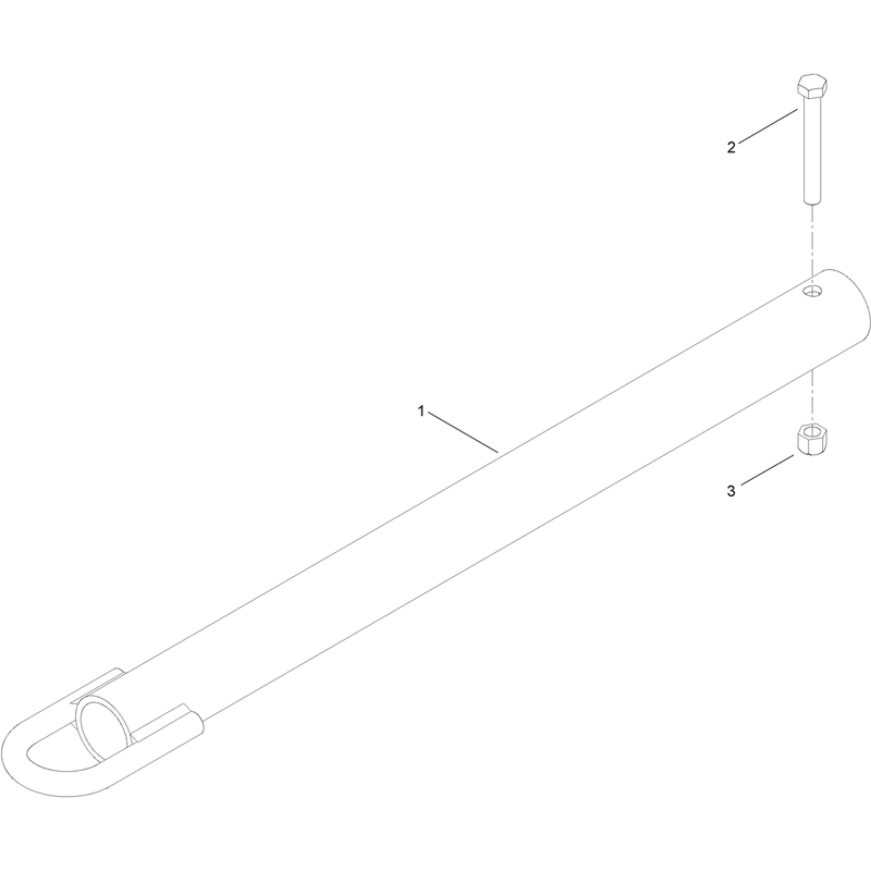 31 Inch Pintel Tow Pole Hitch Assembly