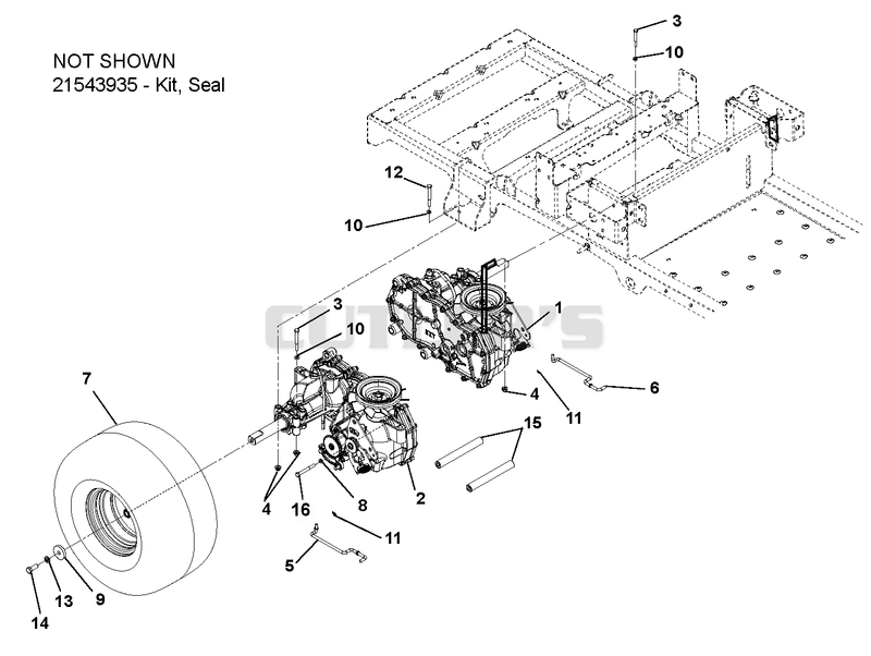 Transaxle, Dump Valves And Rear Wheels