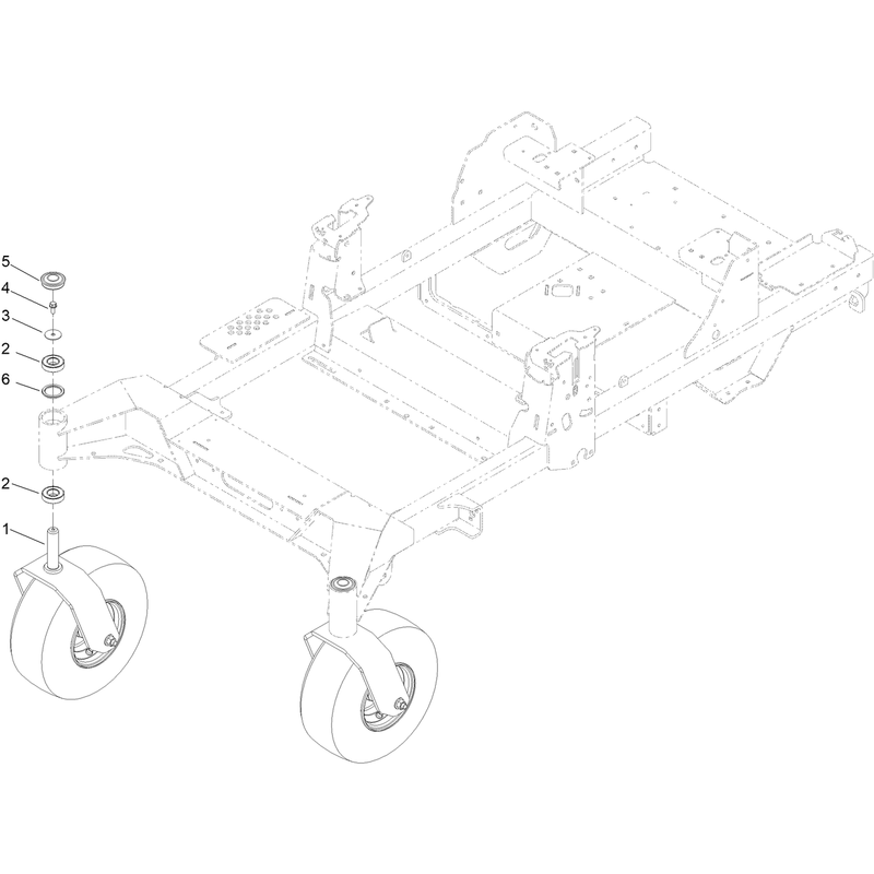Front Caster Wheel Assembly