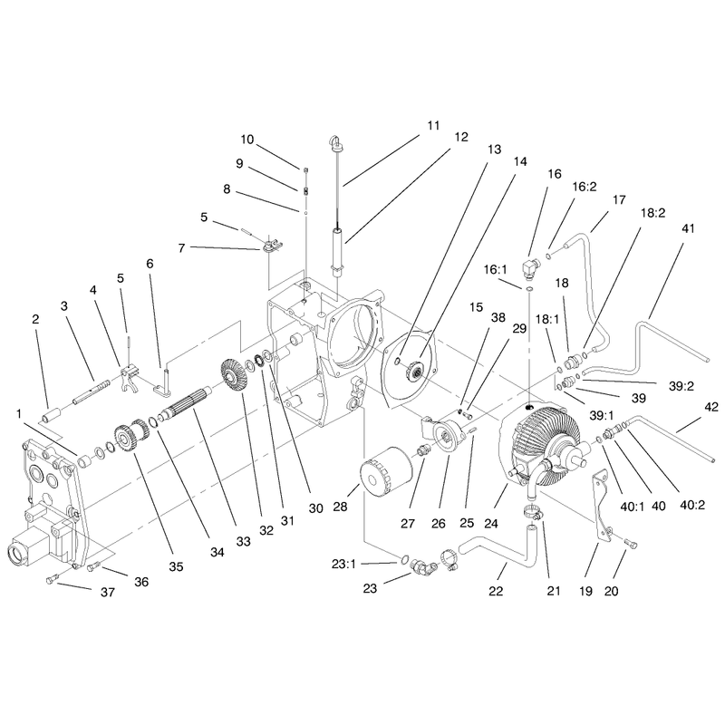 Hydro Trans Axle Assembly Continued