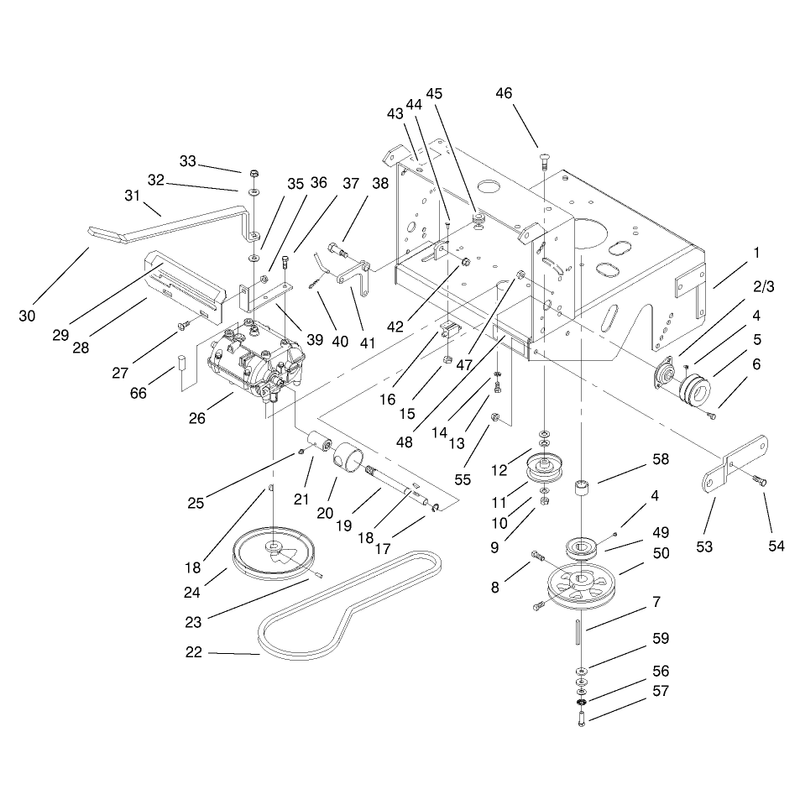 Transmission and Drive Pulley Assembly