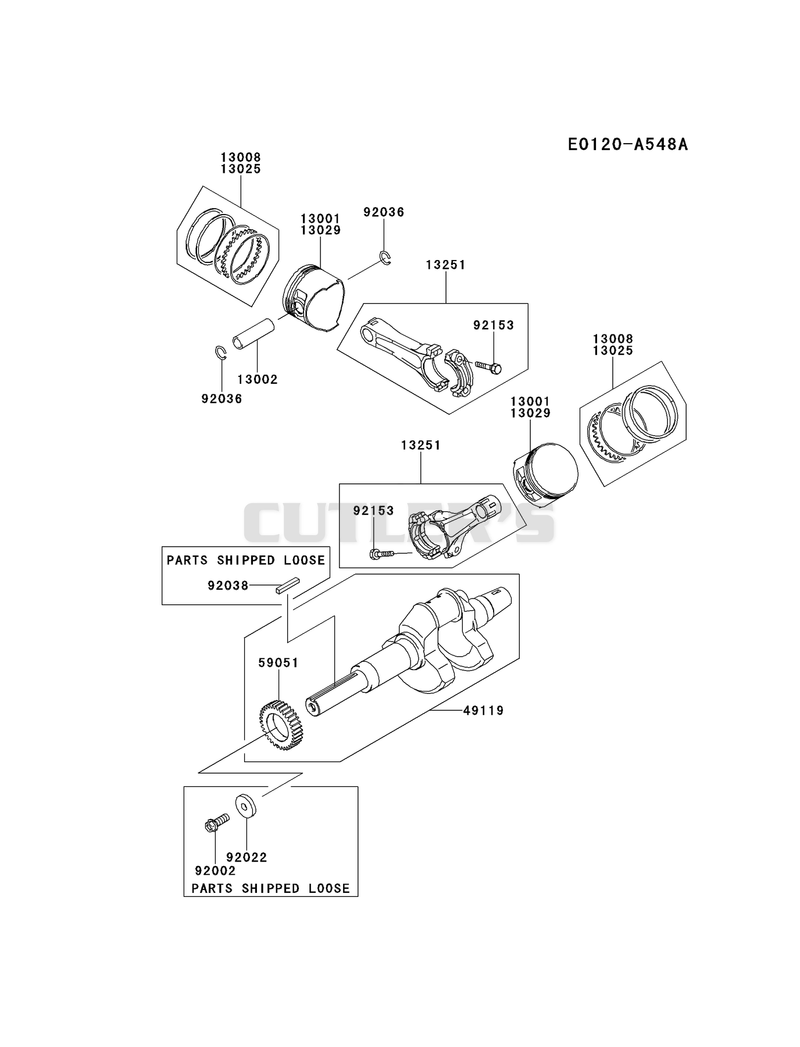 PISTON/CRANKSHAFT