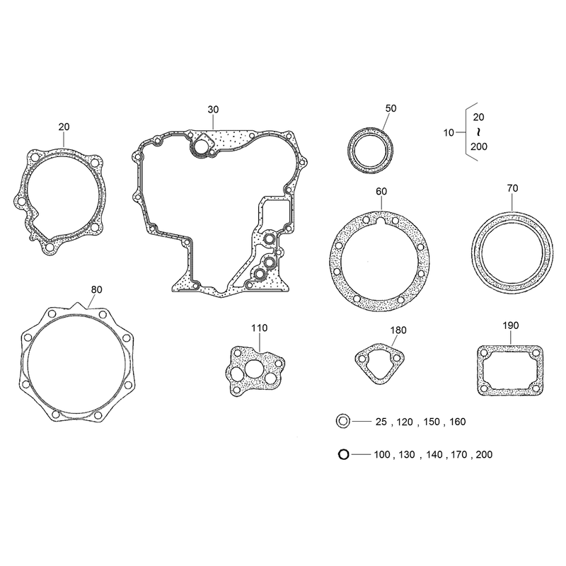 Lower Engine Gasket Kit