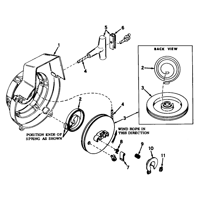 Shroud And Rewind Starter Model No. 590398b