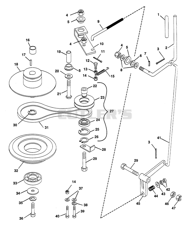 PTO CLUTCH LINKAGE