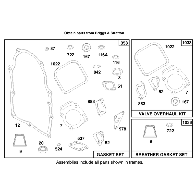Engine Briggs and Stratton Model 303776-1188-A1