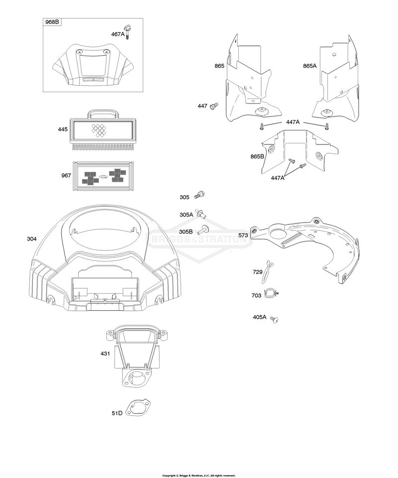 Air Cleaner, Blower Housing