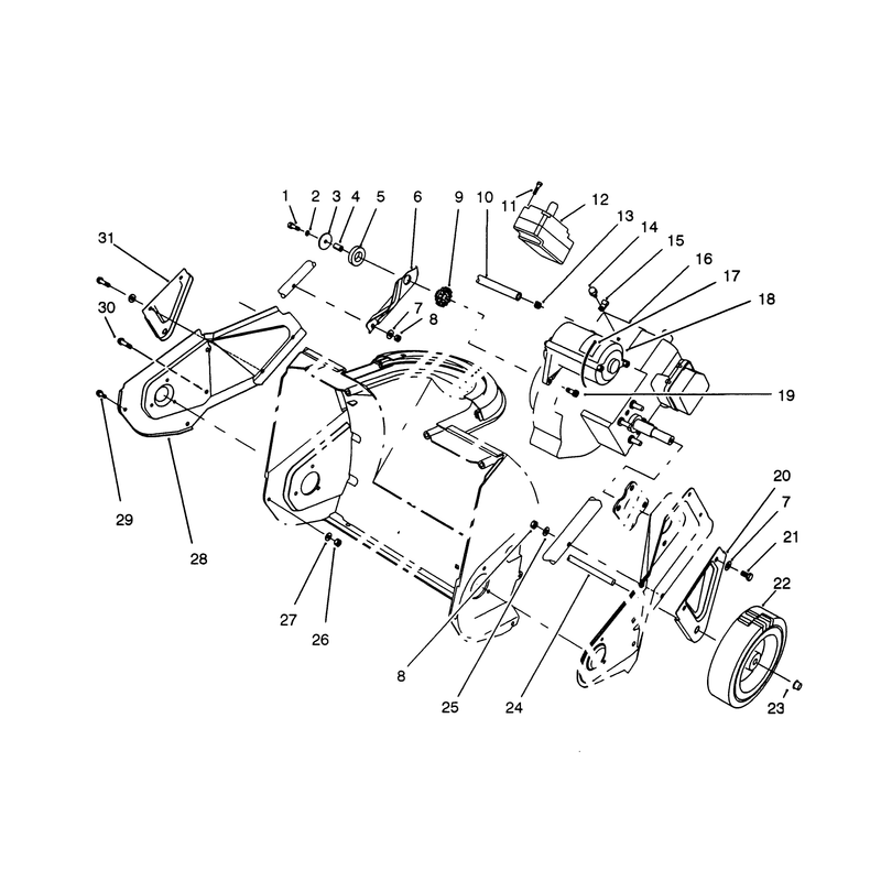 Engine & Wheel Assembly