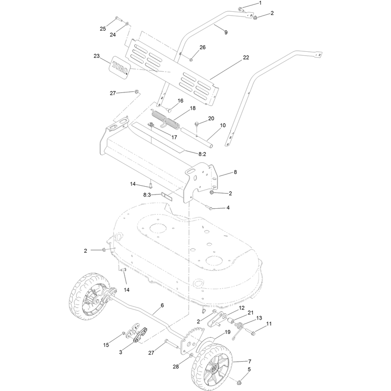 Front Bumper and Wheel Assemby