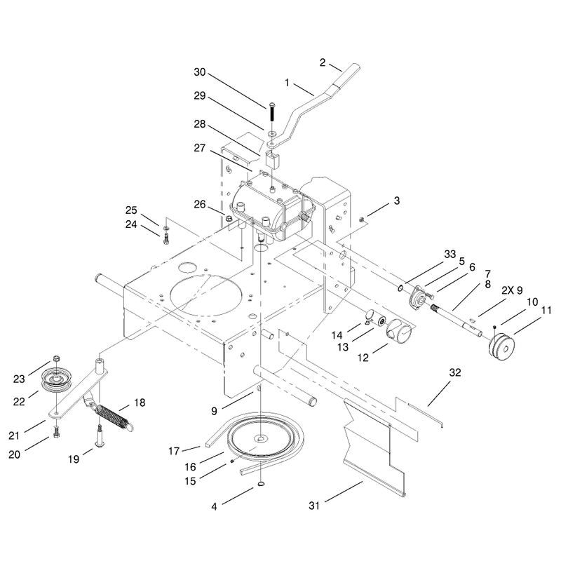 Transmission and Drive Pulley Assembly