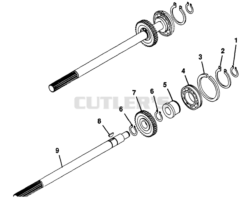 NUMBER NINE SHAFT - PTO CLUTCH