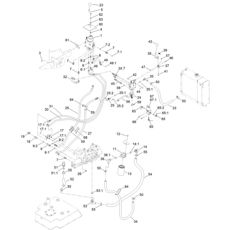 2 Spool Valve and Auxiliary Valve Assembly