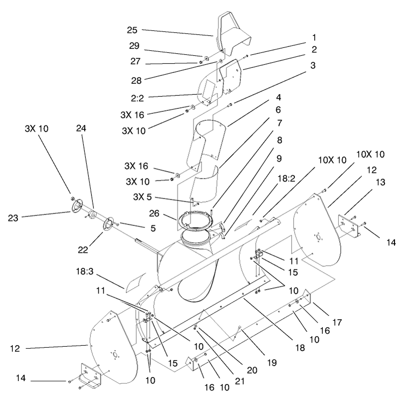 Discharge Chute Assembly