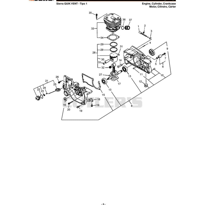 Motor, Cilindro, Cárter