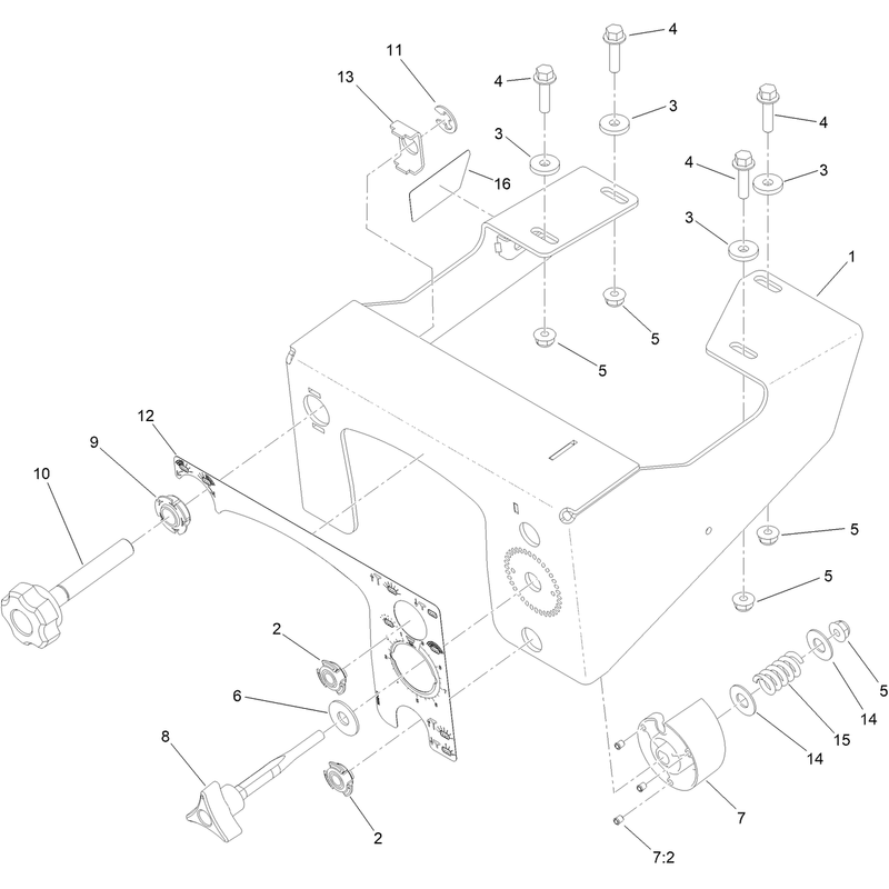 Hopper Console Assembly
