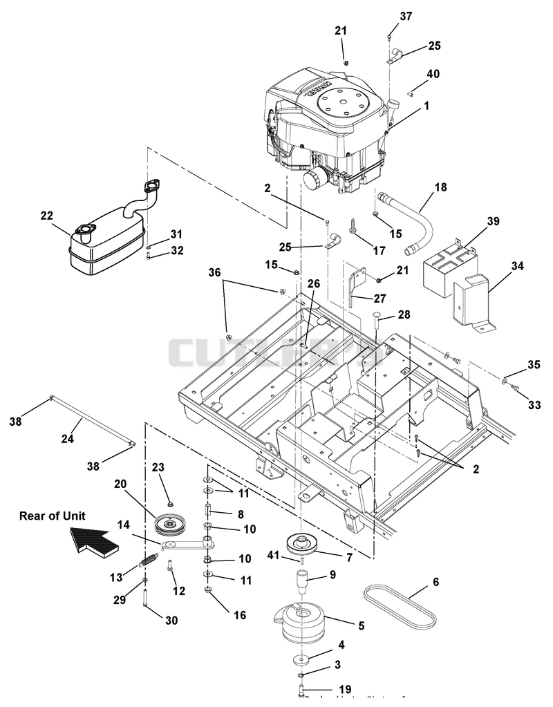 Engine, Exhaust, Belts And Idlers