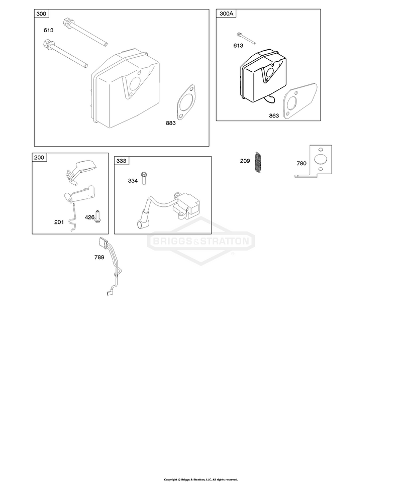 Governor Spring, Ignition, Muffler