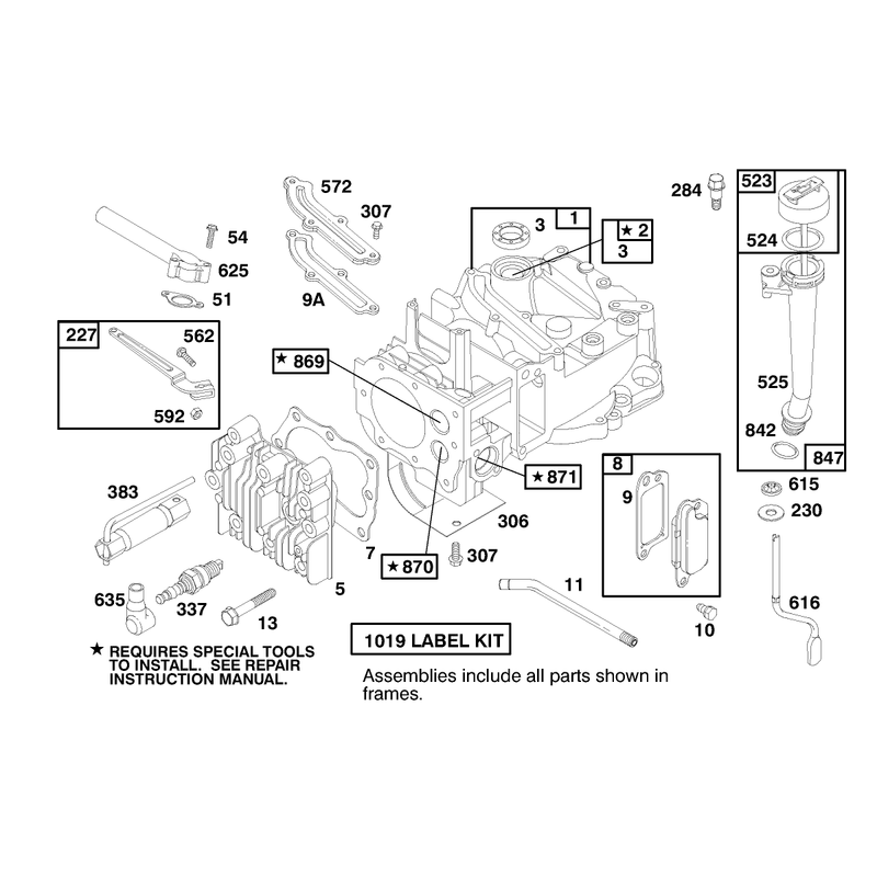 Engine Briggs and Stratton Model 12h802-0658-01
