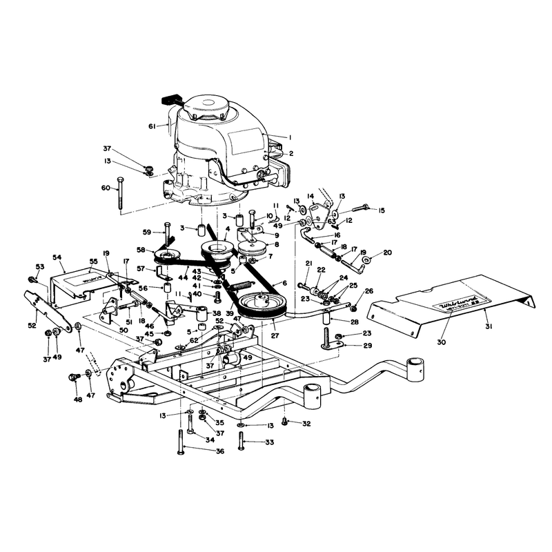 Engine and Frame Assembly