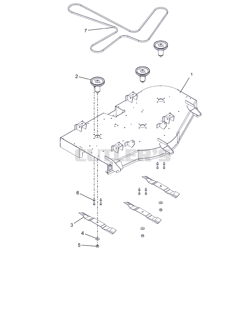 Deck, Belt, Blades And Spindles - 52"
