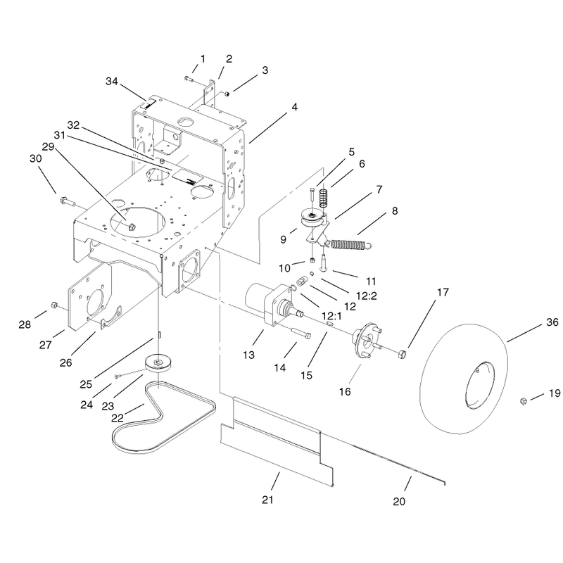 Wheel Motor and Tire Assembly